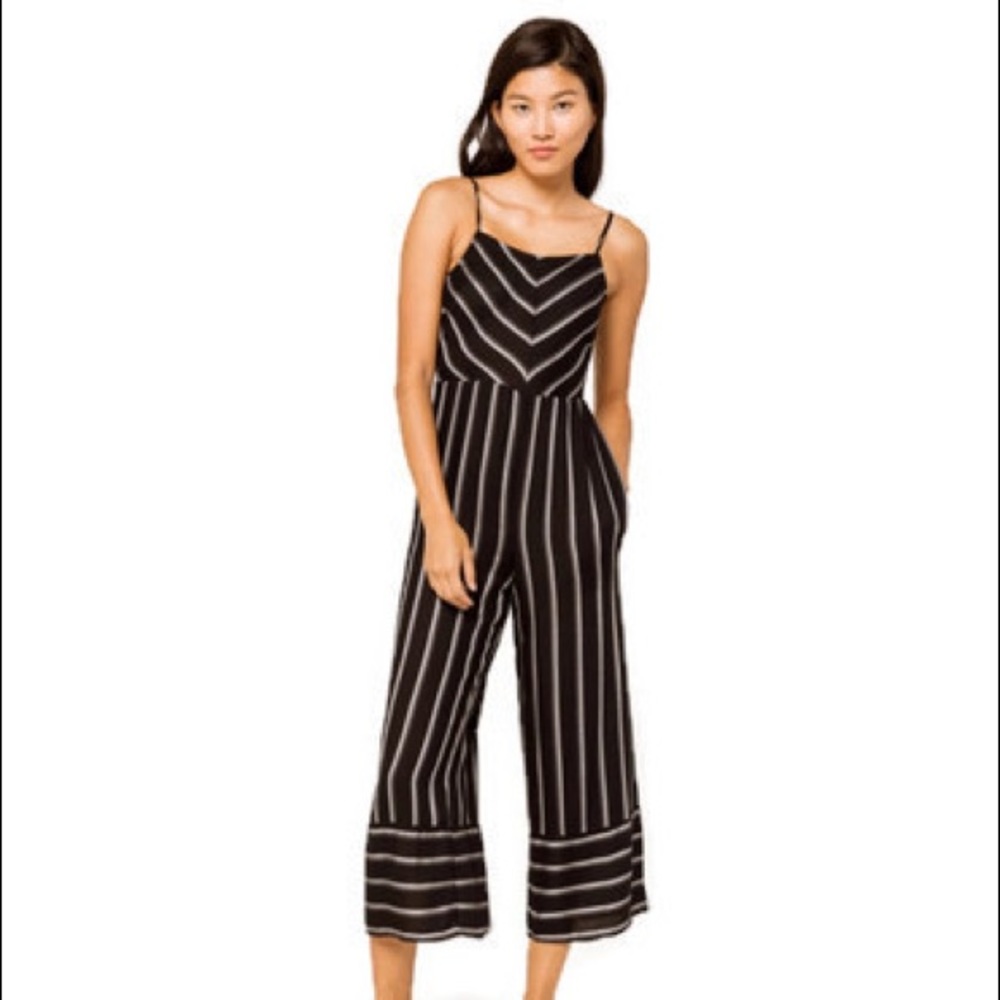 S Mimi Chica jumpsuit romper NWT black stripe - Picture 1 of 9